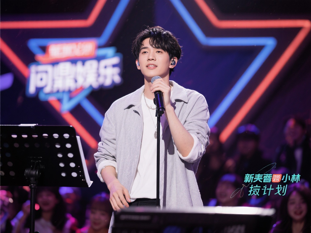 以新人歌手小林为例，他在加入问鼎娱乐扶持计划之前，