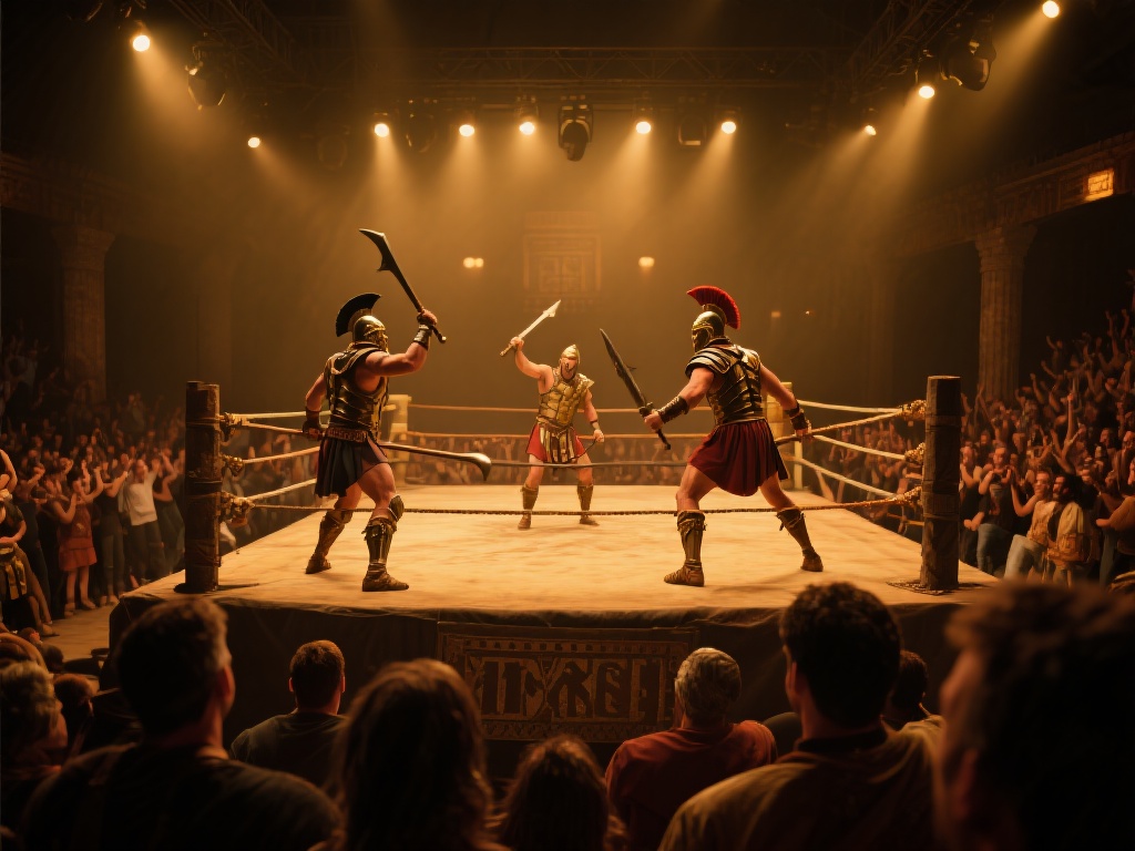 值得一提的是，这种竞技舞台的设计往往极具视觉冲击力